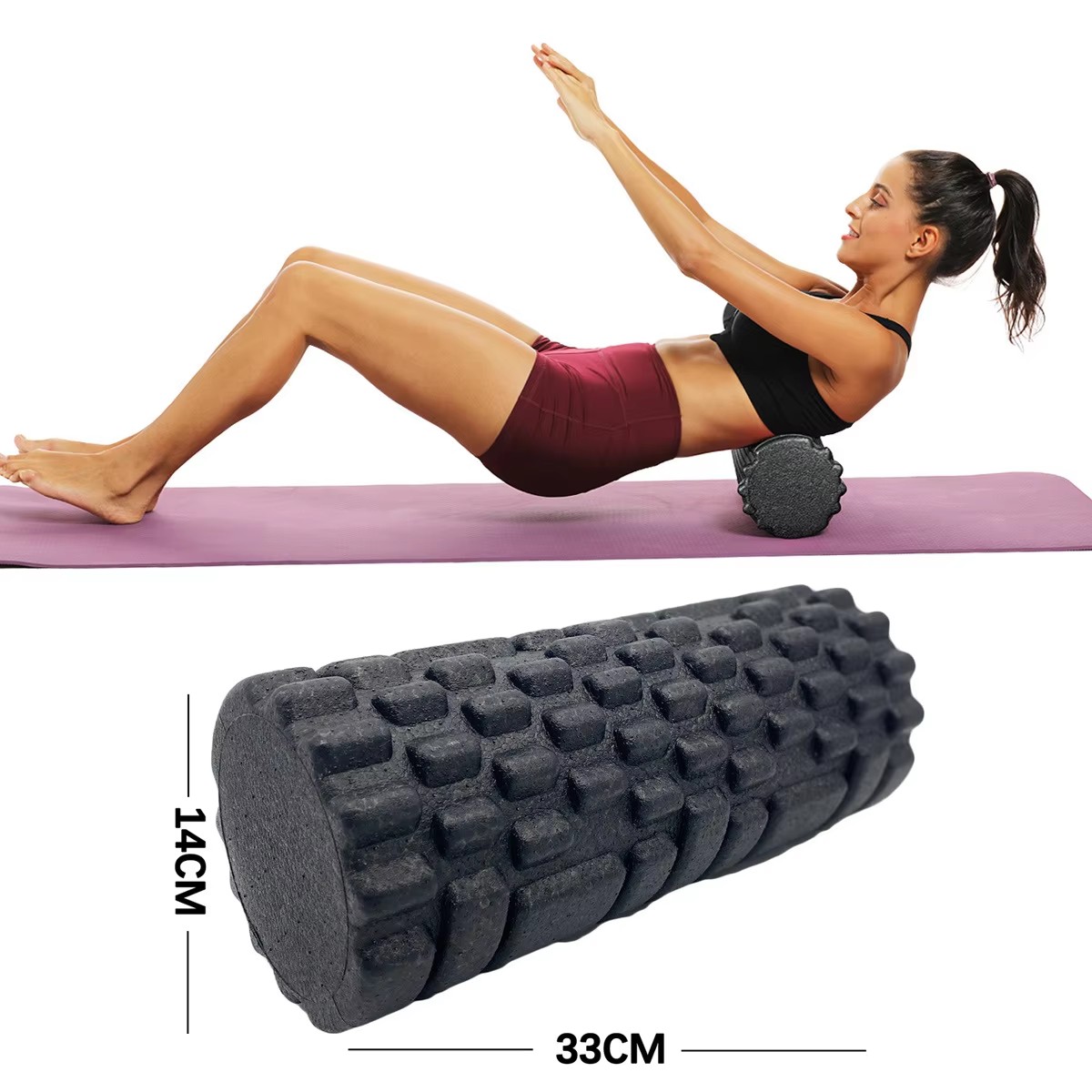 Pilates Yoga Ball - 30/33cm Fitness Foam Roller Yoga Massage