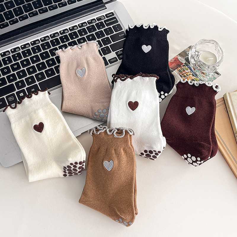 Yoga Socks Women Cotton Heart  - Medias Para Pilates Y Yoga recension och pris