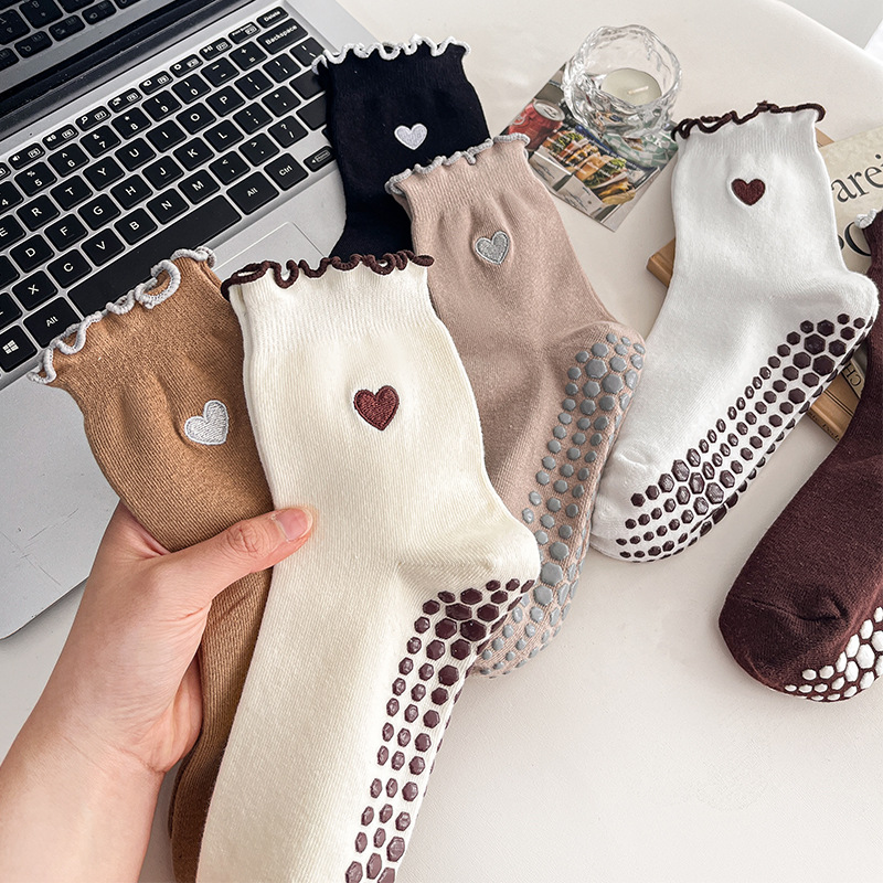 Yoga Socks Women Cotton Heart  - Medias Para Pilates Y Yoga recension och pris