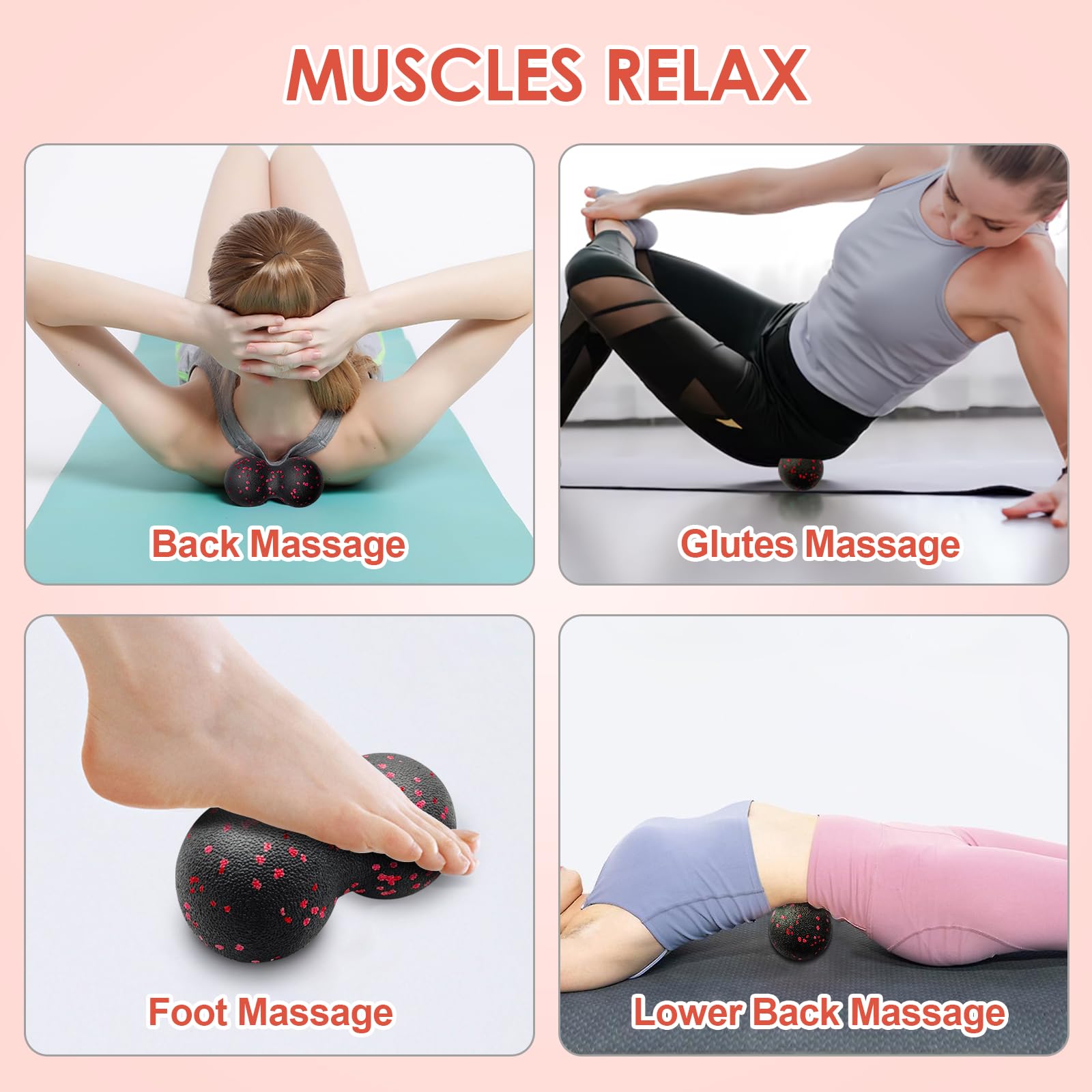 Hollow Yoga Roller Massage Pea - Pilates Yoga Ball recension och pris