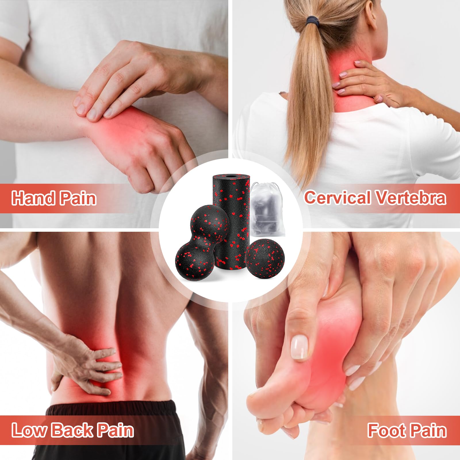 Hollow Yoga Roller Massage Pea - Pilates Yoga Ball recension och pris
