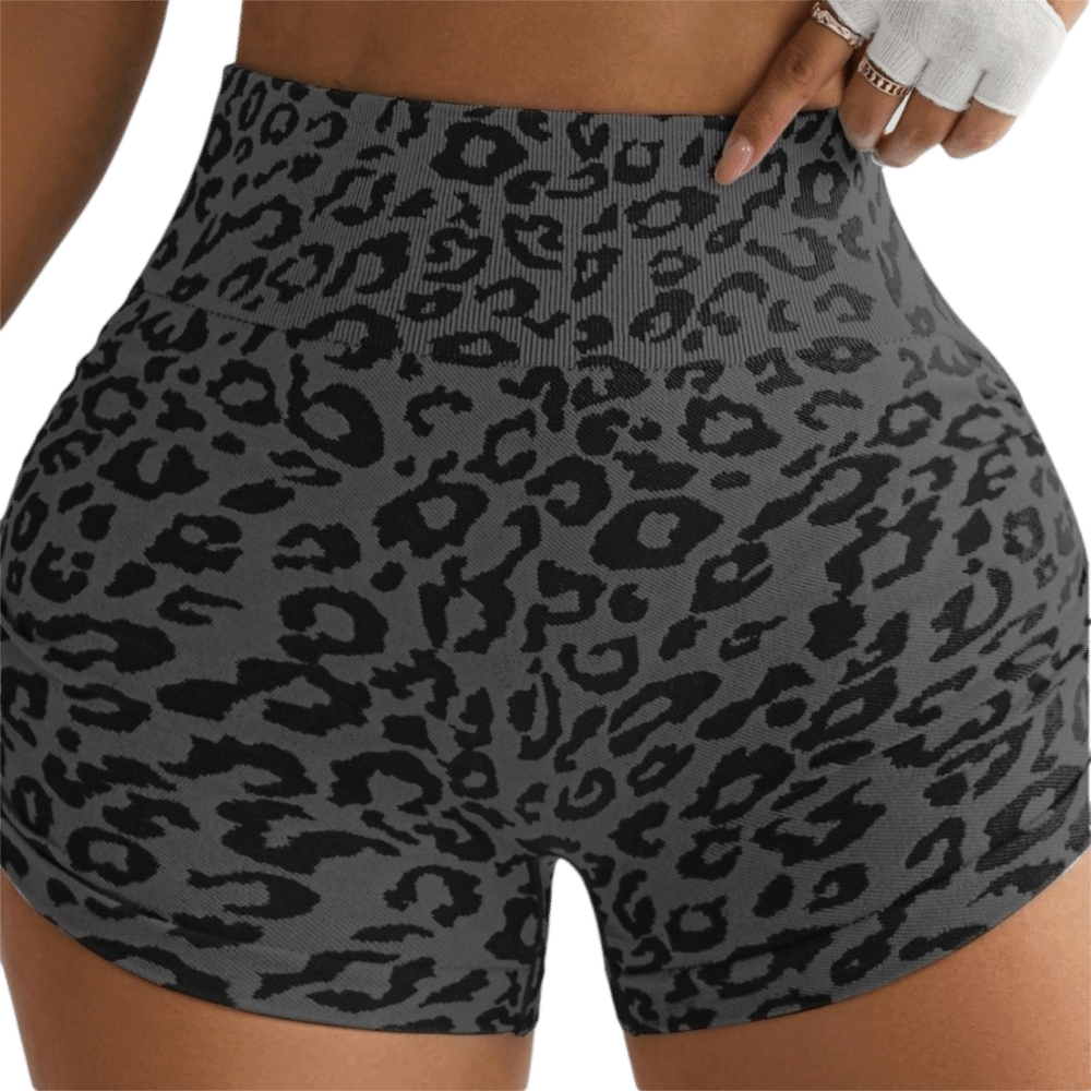 Casual Leopard High Waist Shor - Pilates Yoga Oxford recension och pris