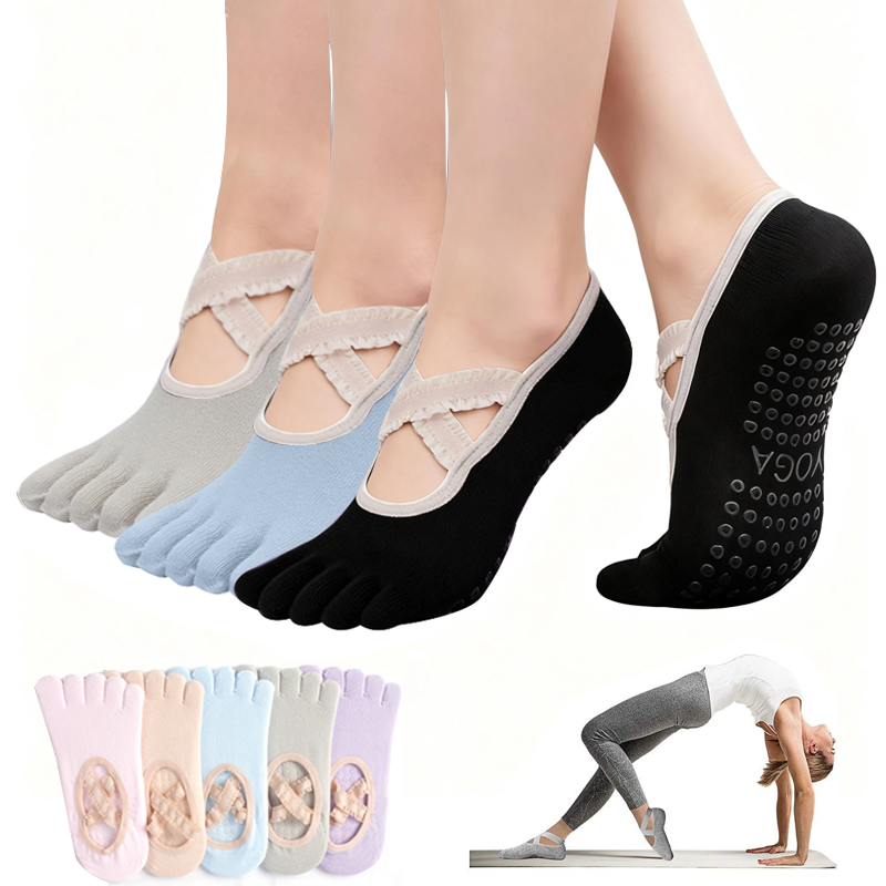 Ladies Non-Slip Pilates Socks  - Fitness Yoga Pilates recension och pris