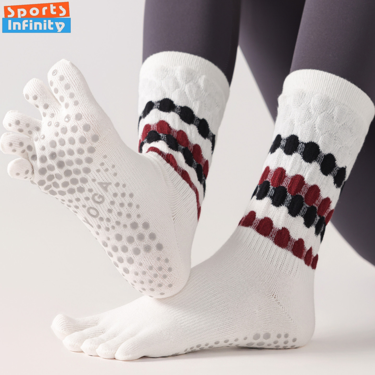 Fashion Five Finger Yoga Socks - Fitness Yoga Pilates recension och pris