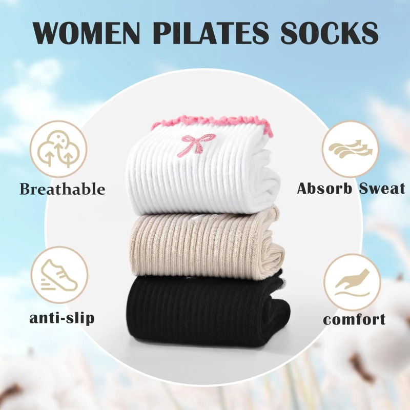 Professional Yoga Socks, Cotto - Fitness Yoga Pilates recension och pris