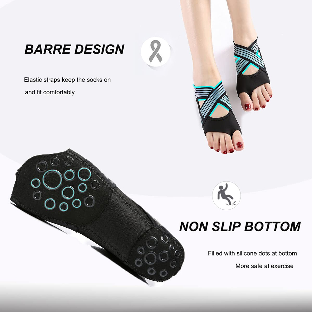 1Pair Women Non-Slip Toeless G - Pilates Yoga Ball recension och pris