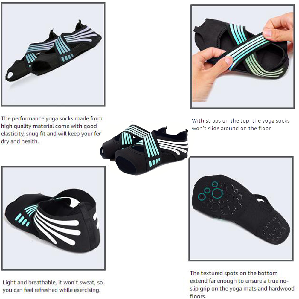 1Pair Women Non-Slip Toeless G - Pilates Yoga Ball recension och pris