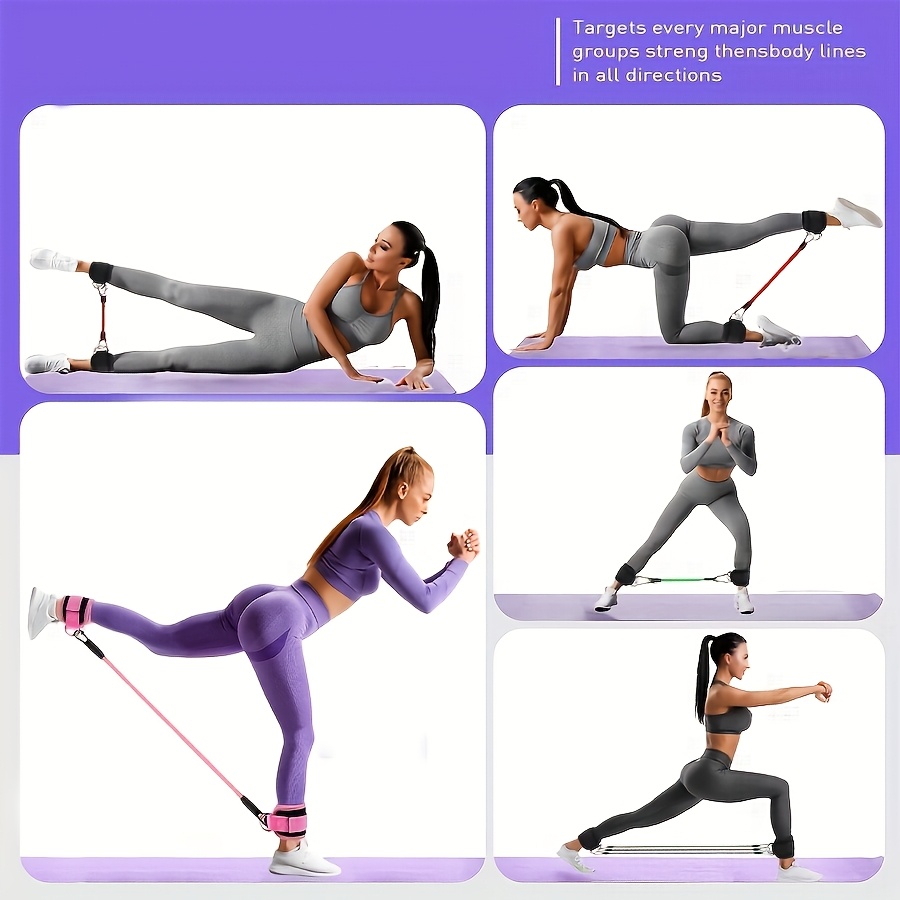 5Pcs Ankle Resistance Bands,An - Pilates Ankle Strap recension och pris