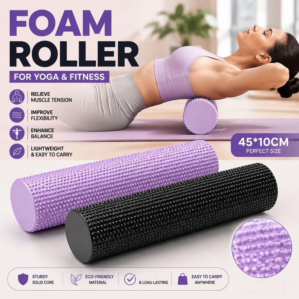 EVA High Density Yoga Foam Rol - Home Pilates Yoga recension och pris