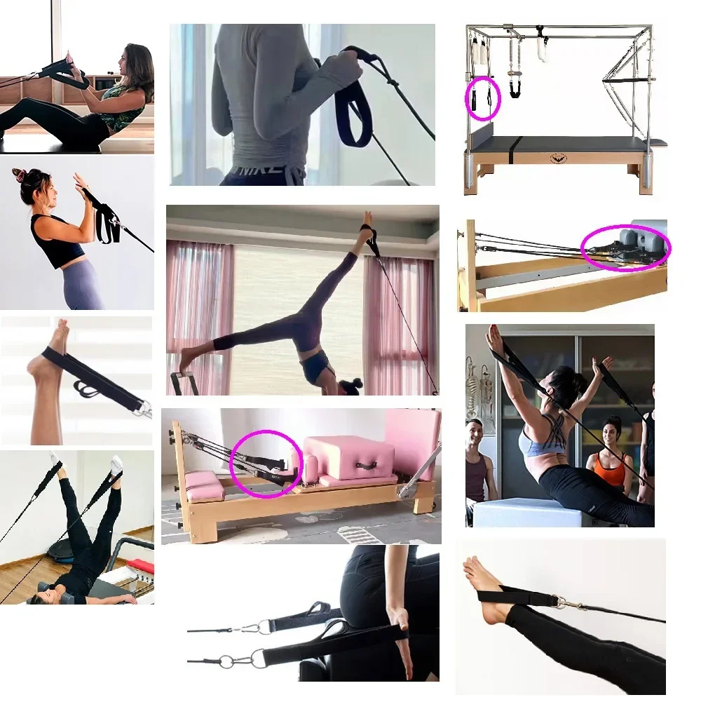1PC Double Ring Elastic Yoga P - Pilates Ankle Strap recension och pris