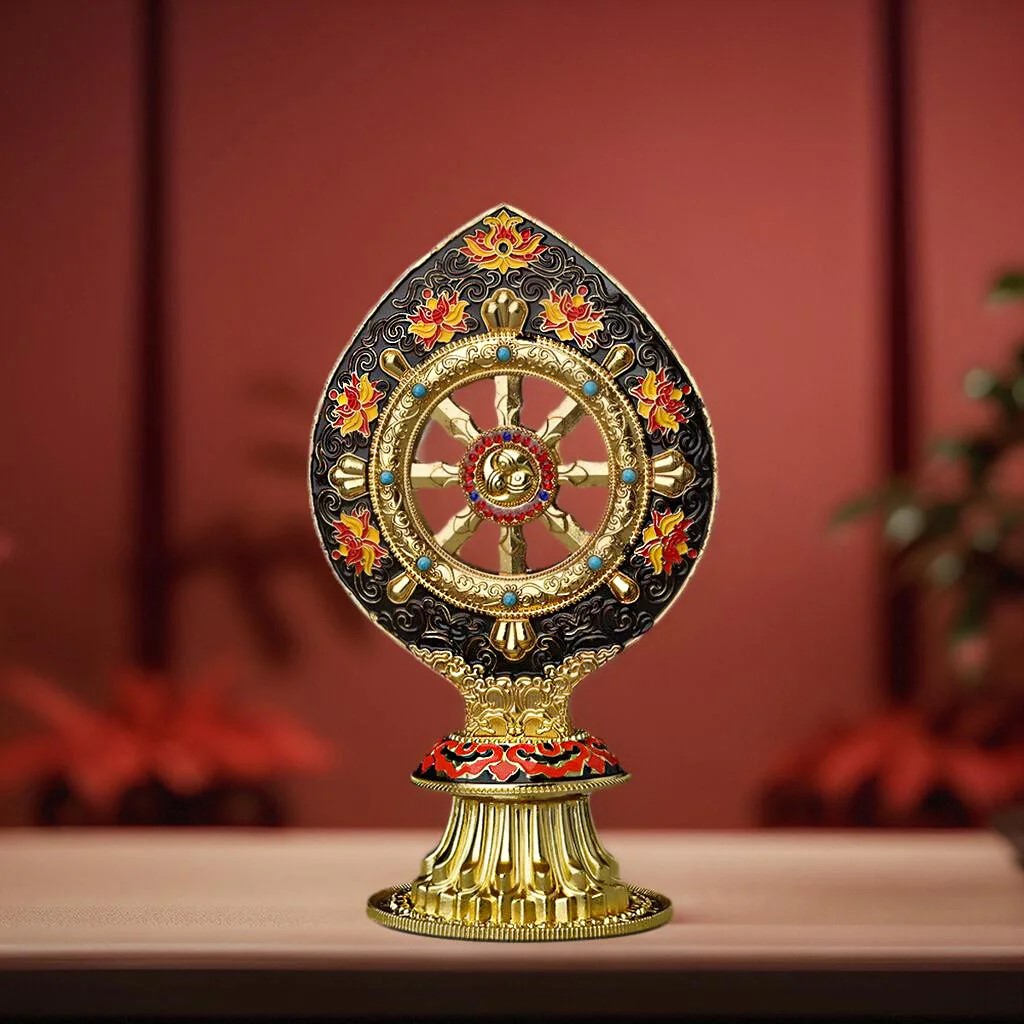 Tibetan Dharma Wheel Decor for - Yoga Wheel Dharma recension och pris