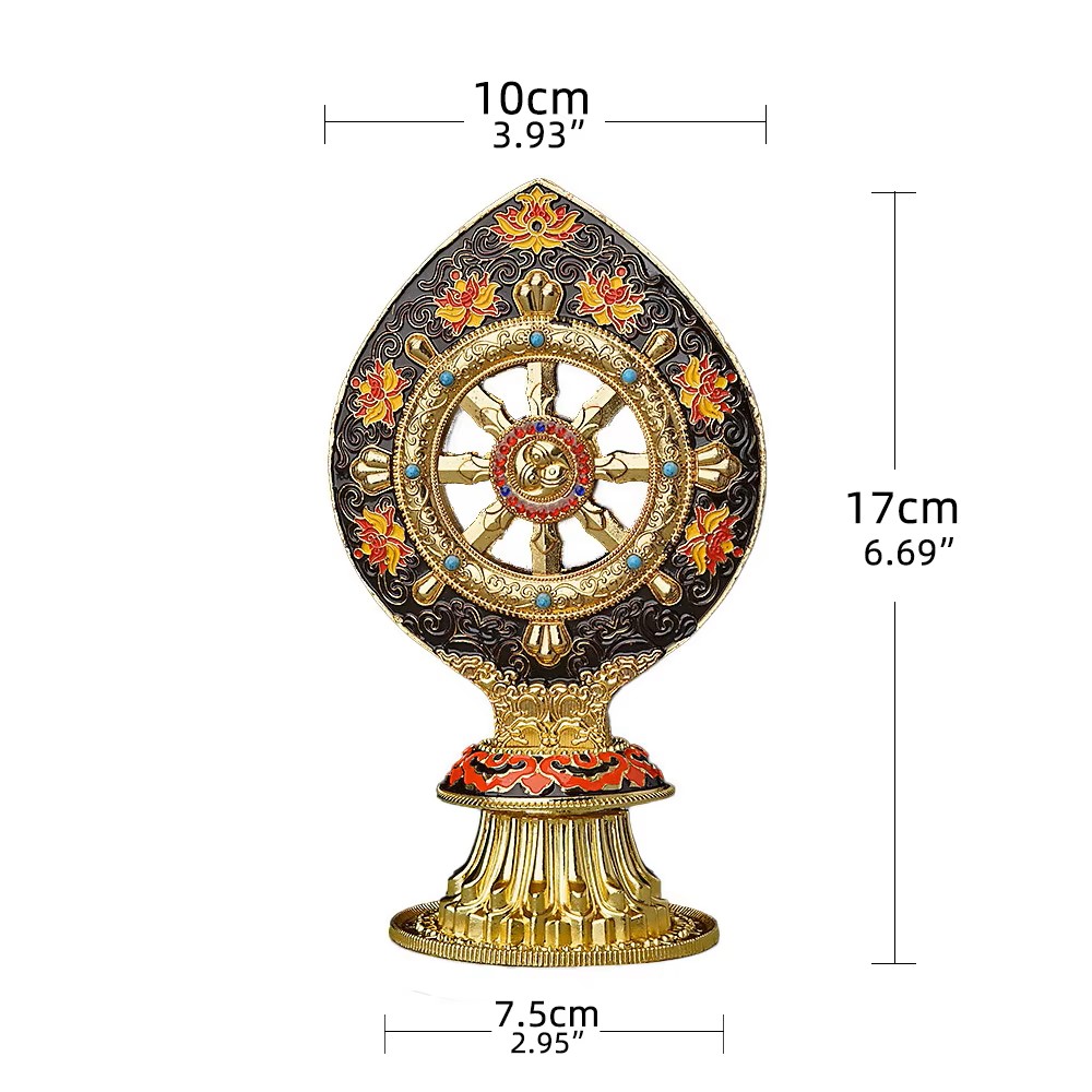 Tibetan Dharma Wheel Decor for - Yoga Wheel Dharma recension och pris