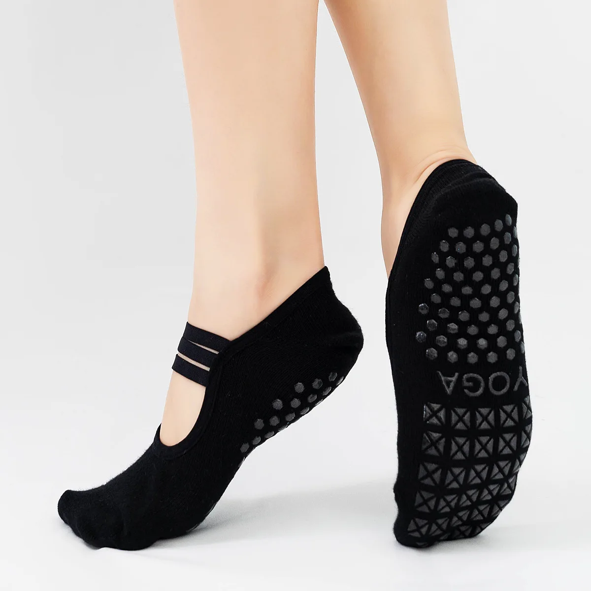Silicone Non-slip Yoga Socks W - Medias Para Pilates Y Yoga recension och pris
