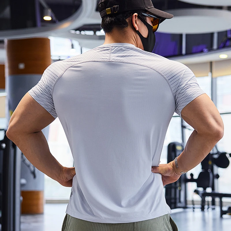 Men Sports T-shirt Dry Fit Sho - Pilates Yoga Top recension och pris