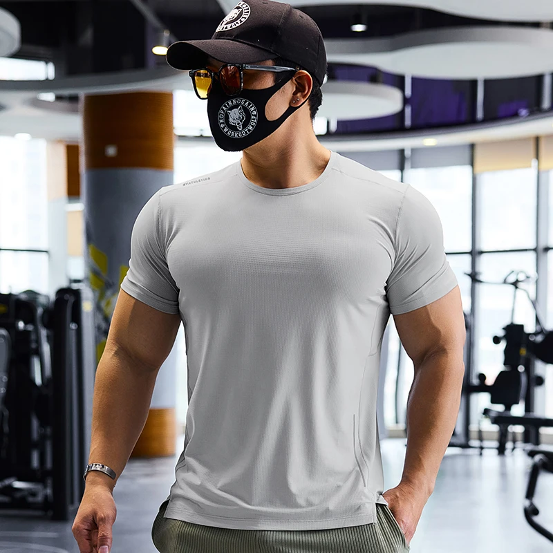 Men Sports T-shirt Dry Fit Sho - Pilates Yoga Top recension och pris